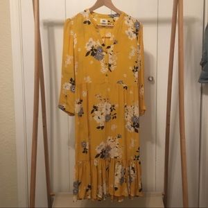 Yellow Floral Dress